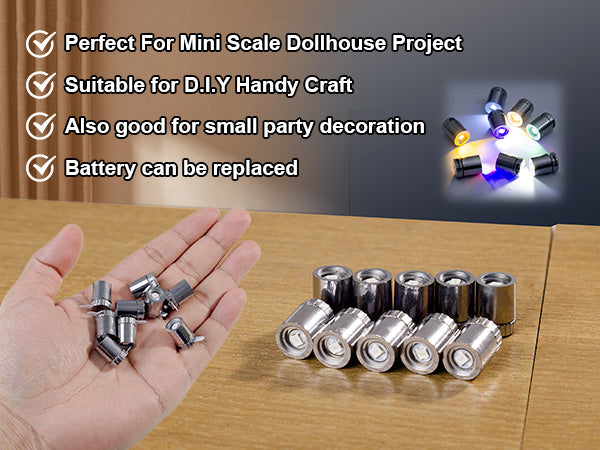 64 Pcs Mini LED Lights for Dollhouse Decor | CUTESEVEN
