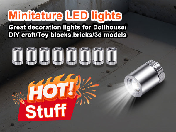 64 Pcs Mini LED Lights for Dollhouse Decor | CUTESEVEN