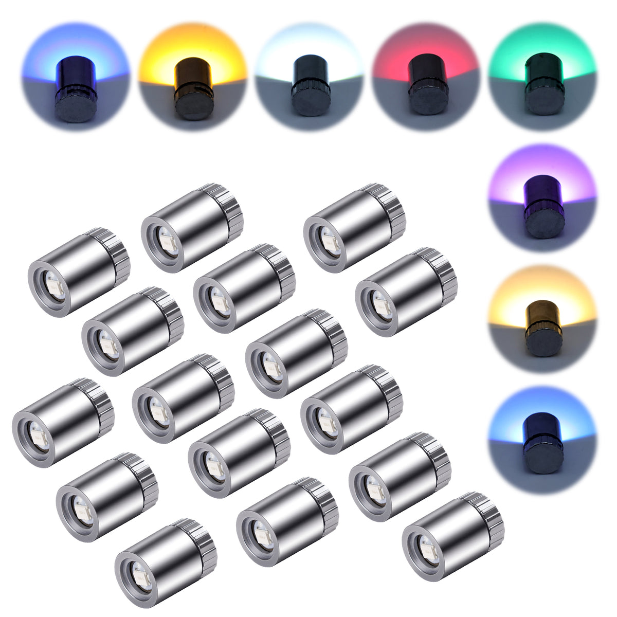64PCS Mini Led Light for Dollhouse 8 Colors Mini Dollhouse lightingtiny,Tiny led Light for Handcraft,Small Tiny Decoration Lights for Balloons,Party Decoration (Colorful)